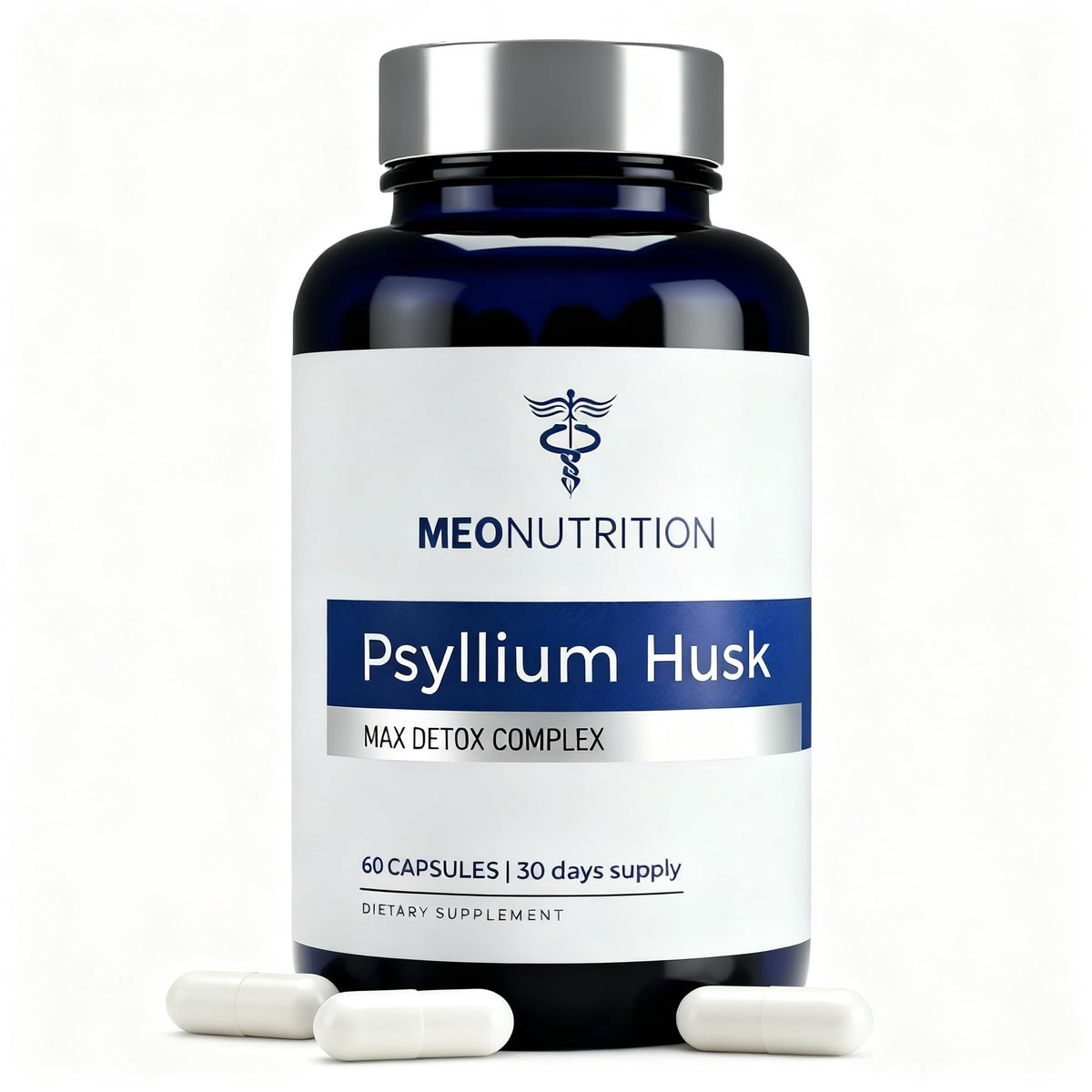 1520mg Psyllium Husk Capsules with Probiotics & Fiber J784779
