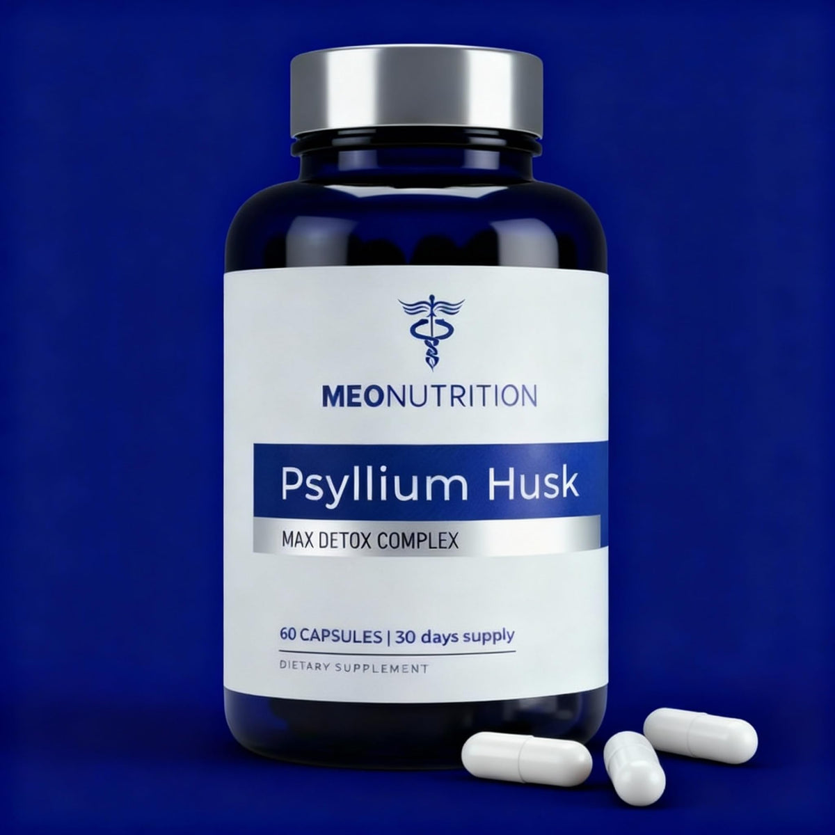1520mg Psyllium Husk Capsules with Probiotics & Fiber J784779