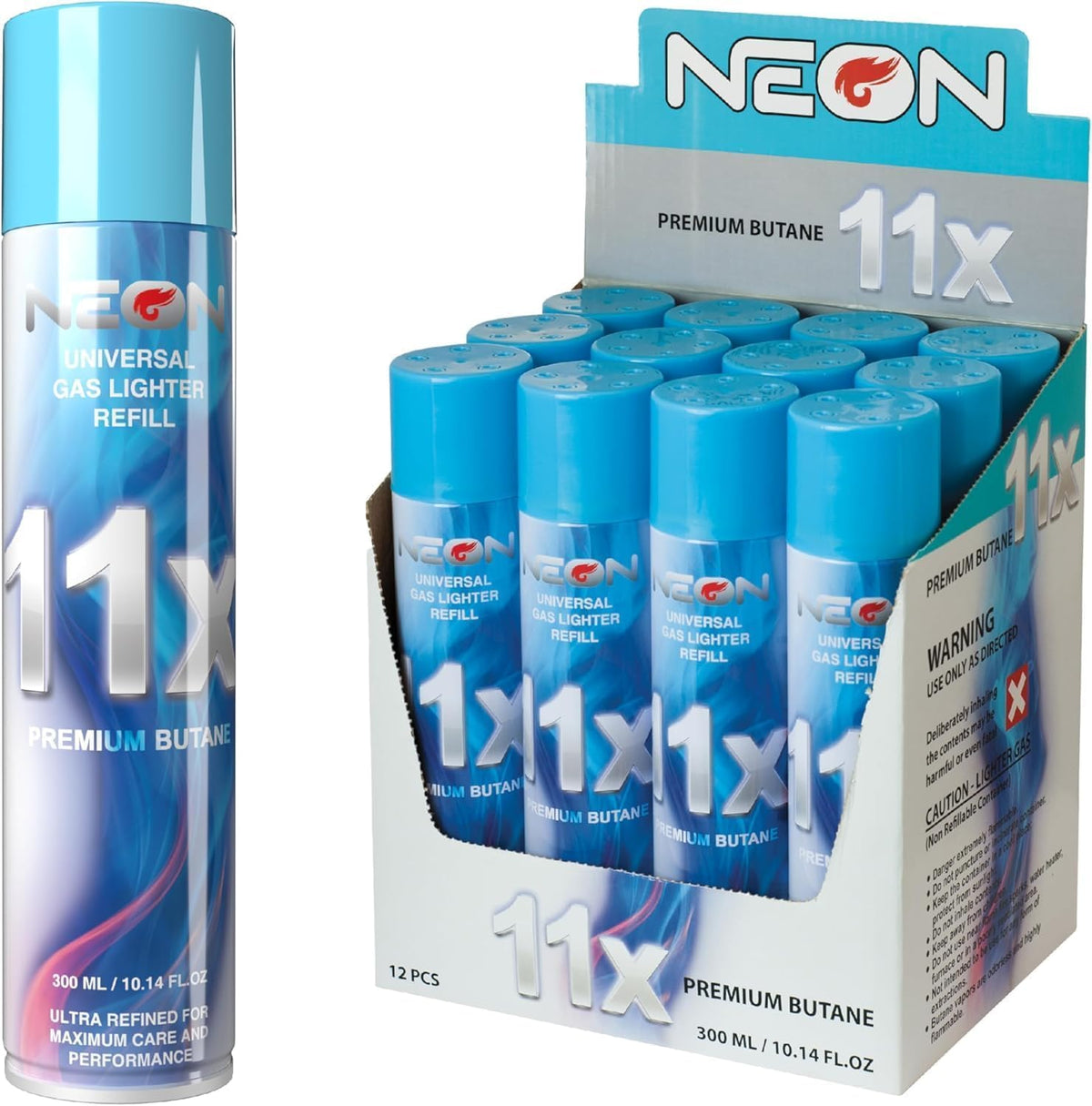 11X Ultra-Refined Butane Fuel 300ml 12 Cans U9714