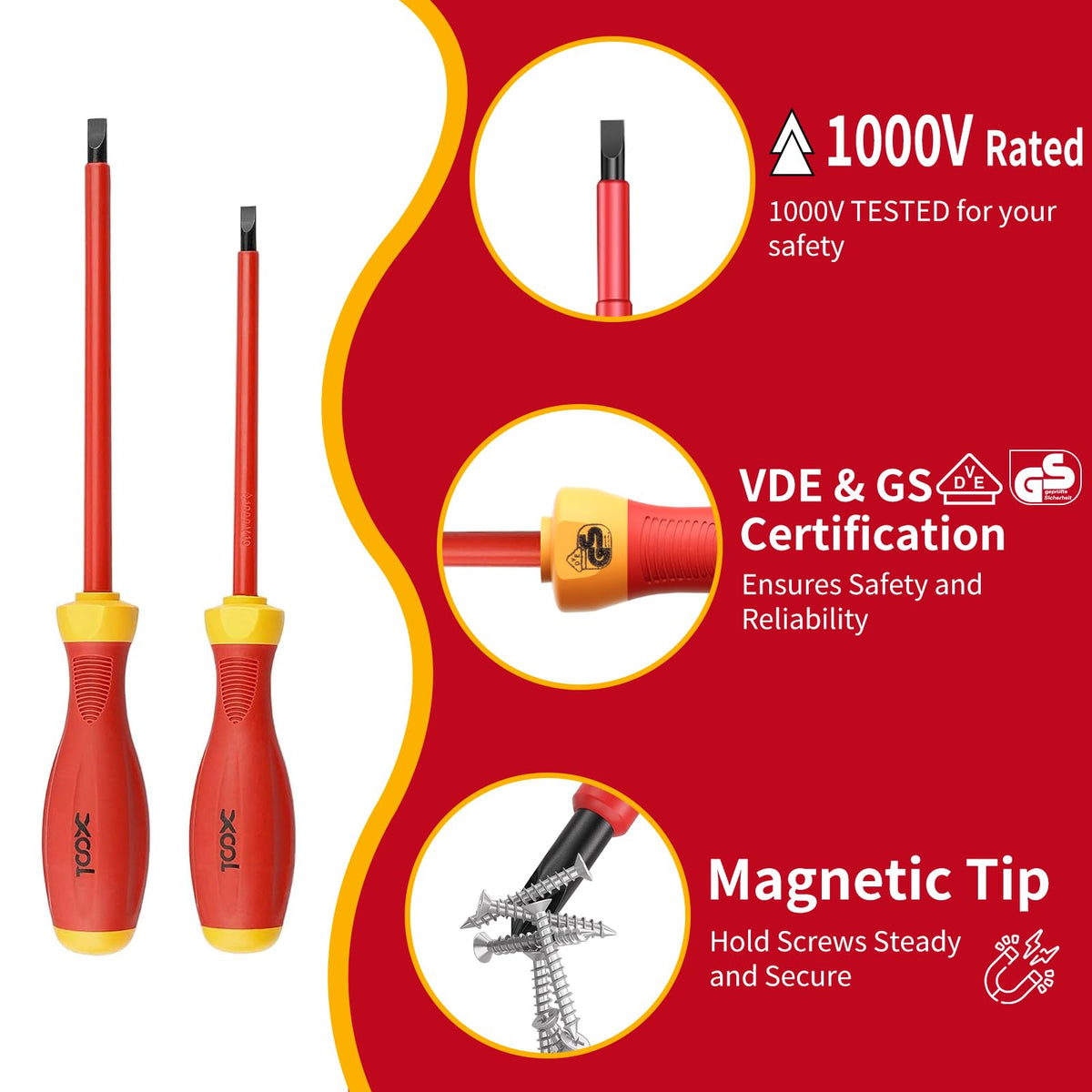 1000V Insulated 8-Piece Screwdriver Set M3161