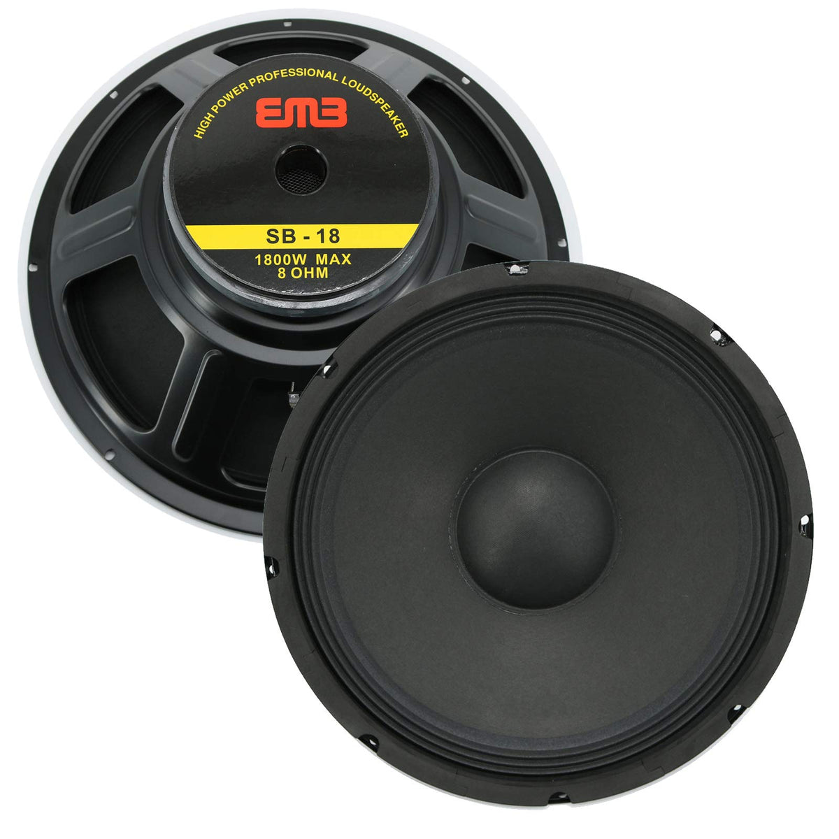 18-Inch Car Audio Subwoofer Speaker, 1800W Max Power, 8 Ohm S409
