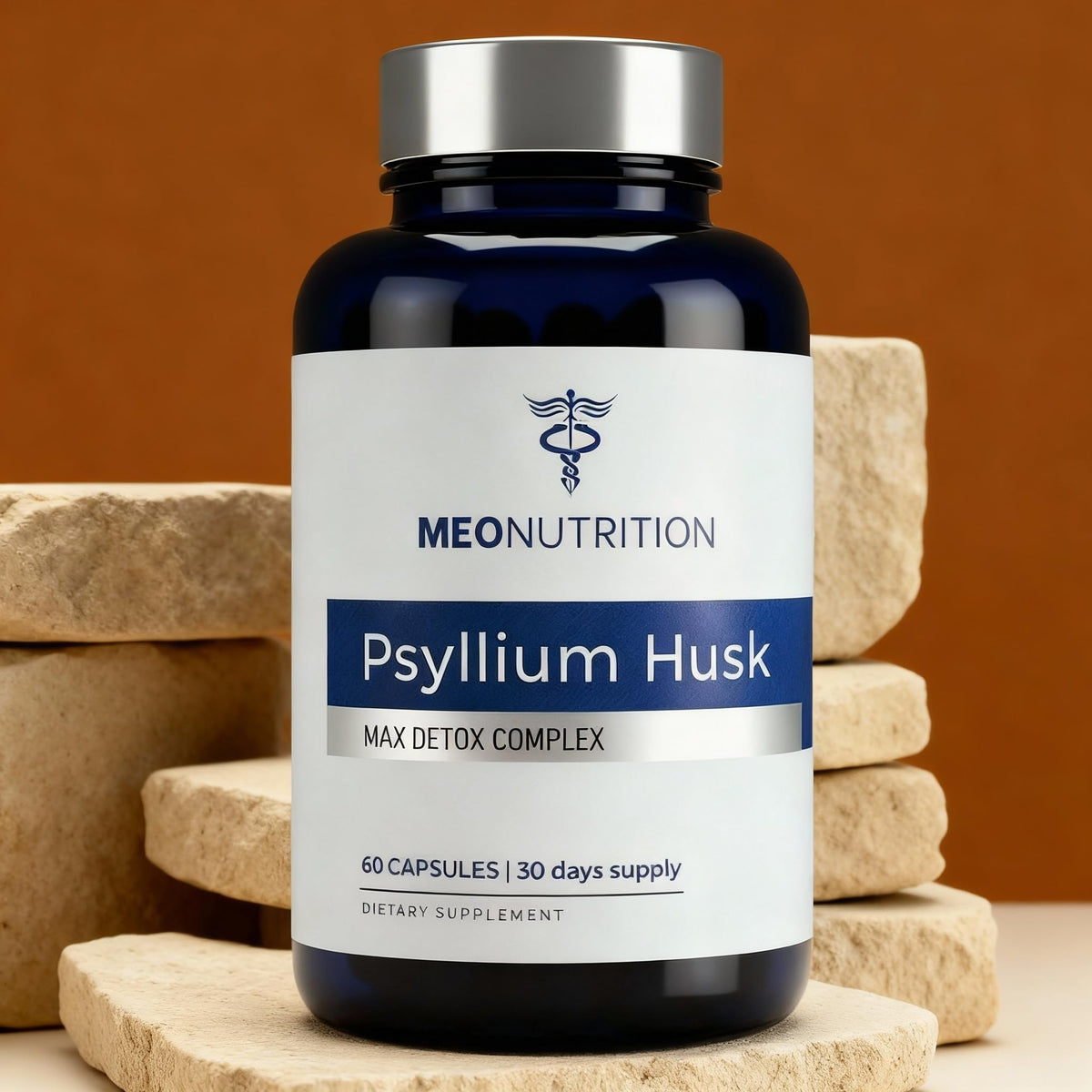 1520mg Psyllium Husk Capsules with Probiotics & Fiber J784779
