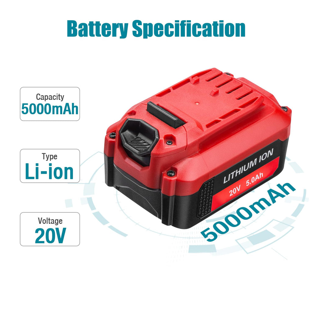 2 Pack 5.0Ah Lithium Battery Z80044