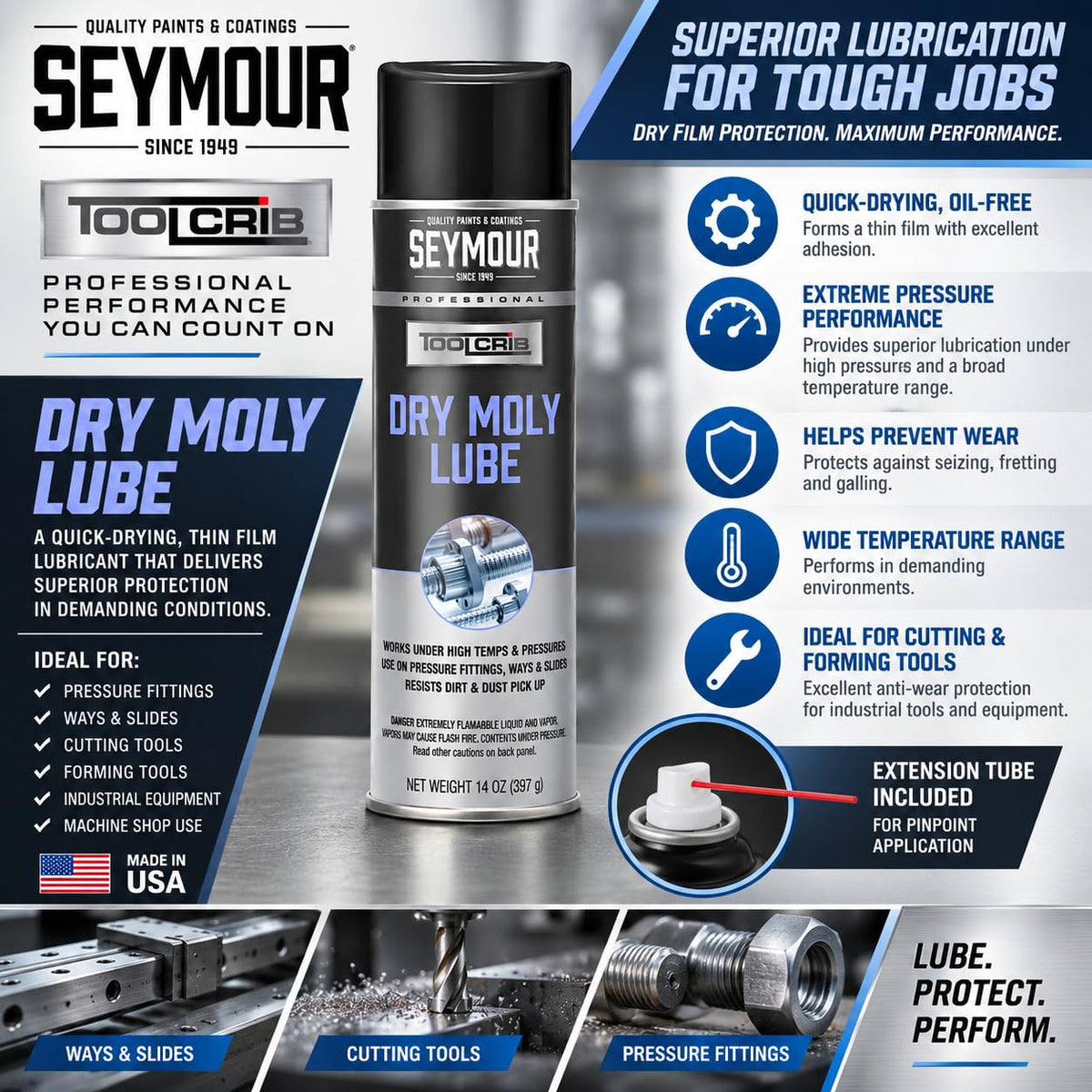 14 oz 6-Pack Dry Moly Lube E1329