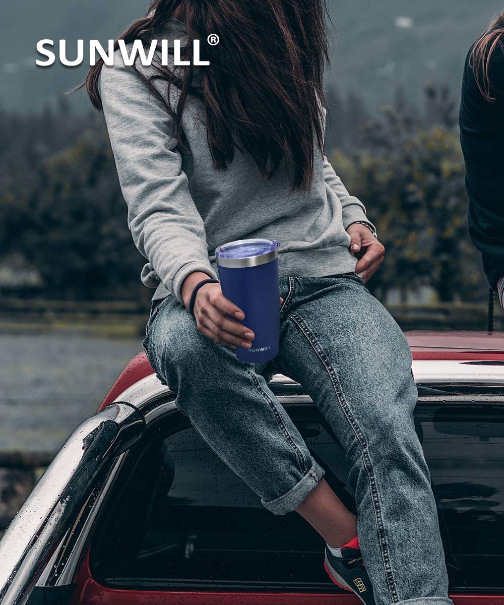 20 oz Insulated Stainless Steel Travel Tumbler with Lid D3382