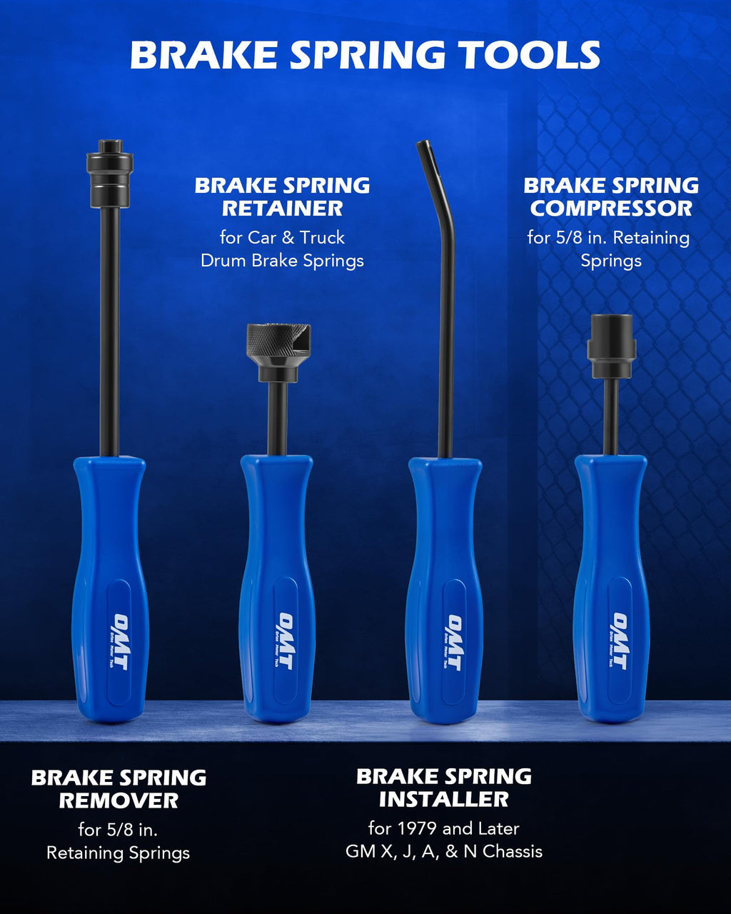 10pc Drum Brake Tool Kit with Spring Pliers and Adjusting Spoons Set C367