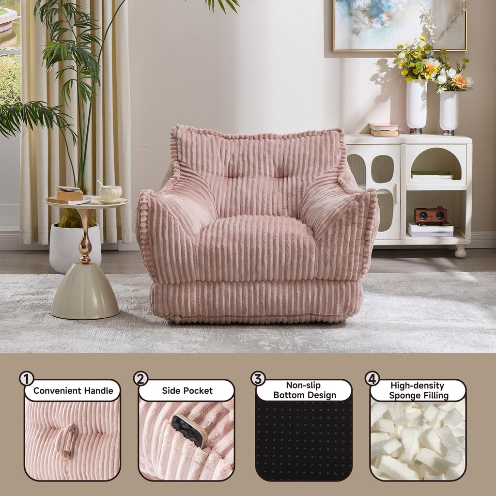 2 in 1 Folding Sofa Bed Pink C54474