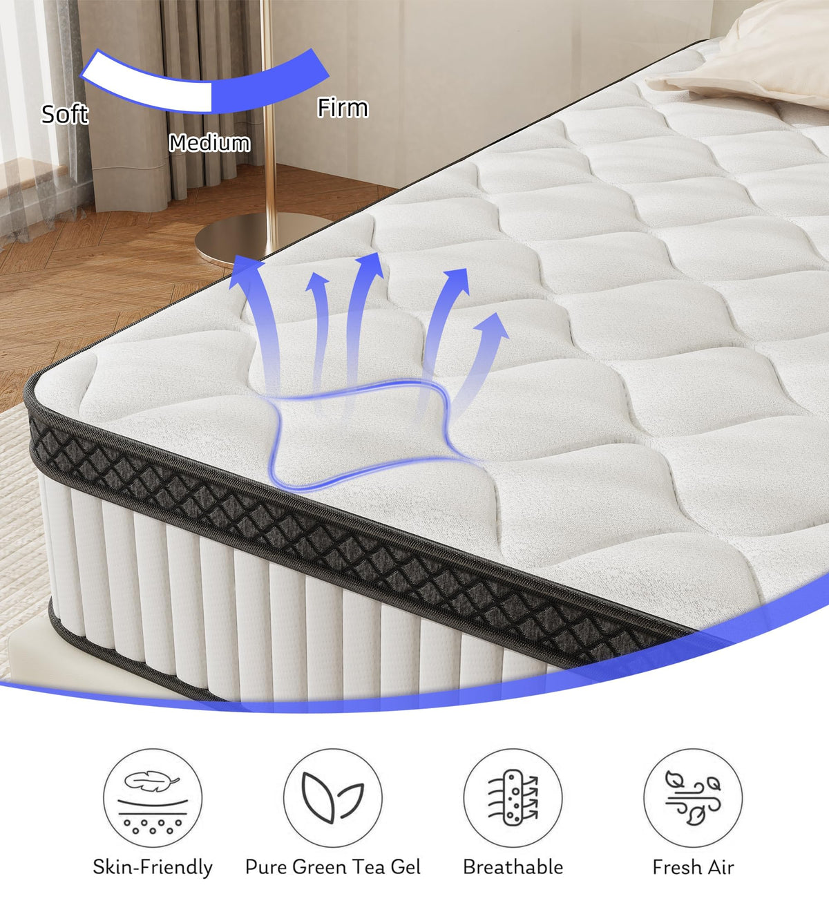 12 Inch Full Size Hybrid Mattress in a Box X2318