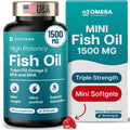 1500mg Omega 3 Fish Oil Softgels with EPA & DHA, 90 Softgels R8424