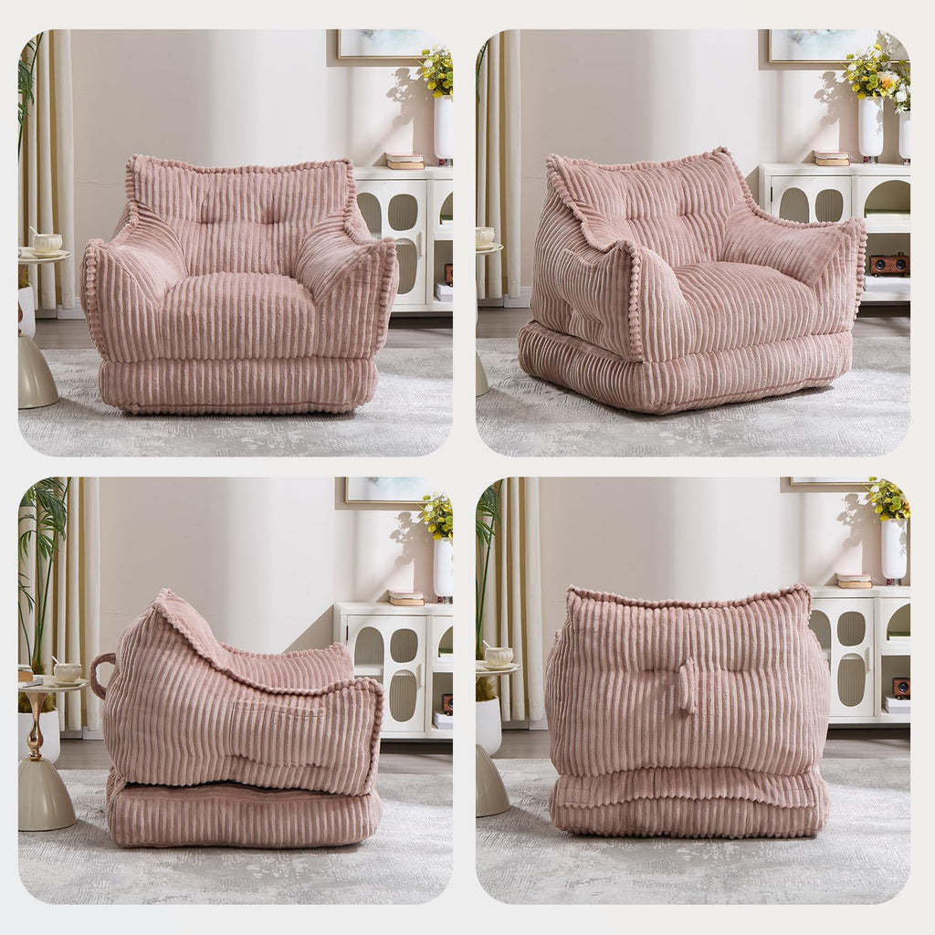 2 in 1 Folding Sofa Bed Pink C54474