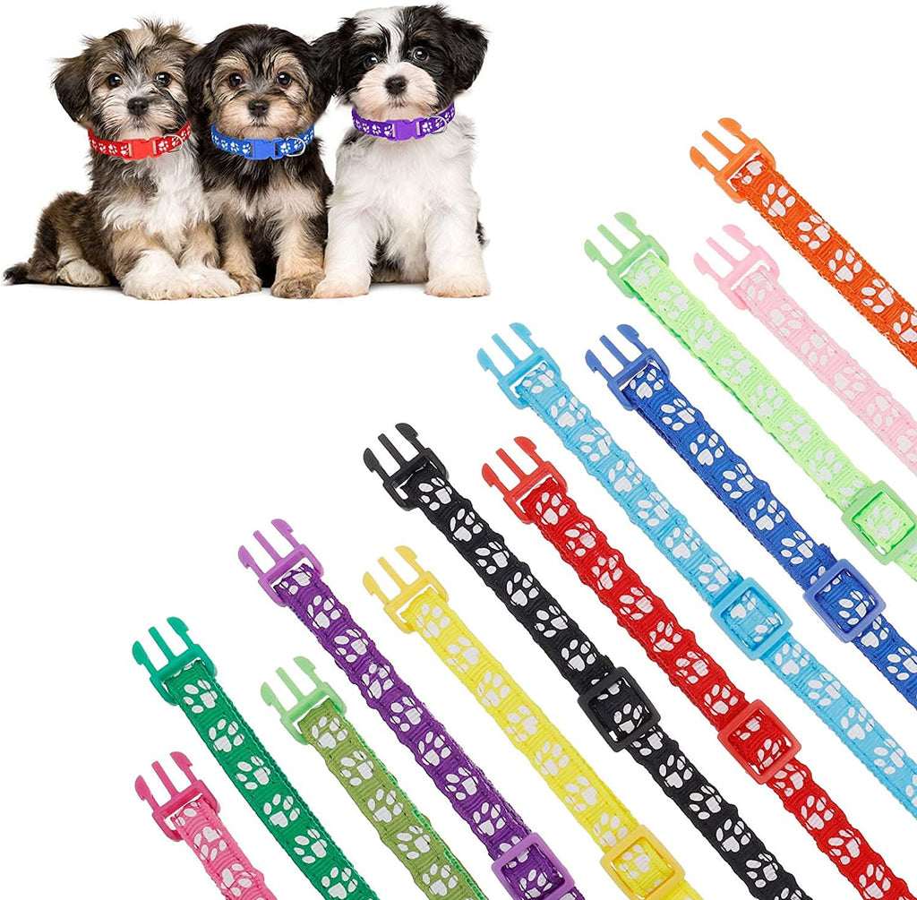 12 Pack Adjustable Puppy Collars N86430