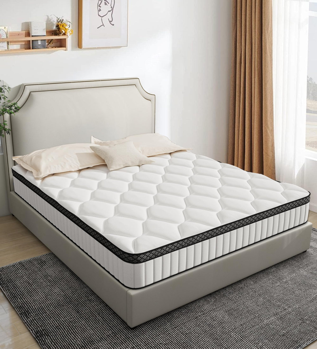 12 Inch Full Size Hybrid Mattress in a Box X2318