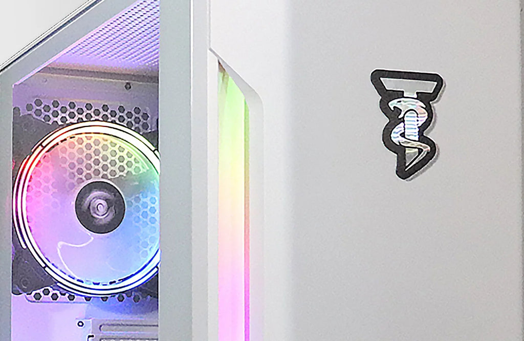 Gaming PC Desktop Computer AMD Ryzen 5 2600 RTX 3060 32GB DDR4 1TB NVMe SSD White M404